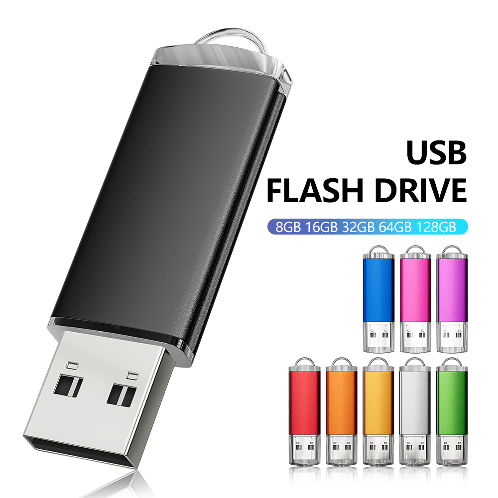 Chiavetta USB 2.0 ad Alta Velocità Colorata in Metallo 32GB 16GB 1GB 64GB Pen Drive Memoria USB Regalo per Fotografi