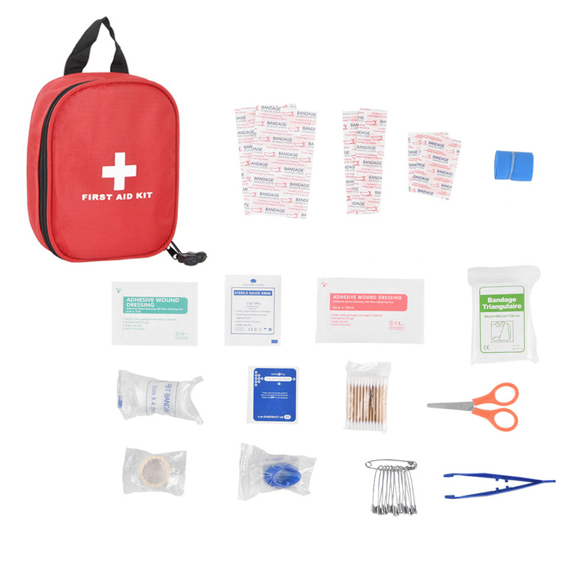 Família portátil kit de primeiros socorros, viagens ao ar livre, camping, medicina, emergência, sobrevivência, armazenamento em camadas, saco de primeiros socorros