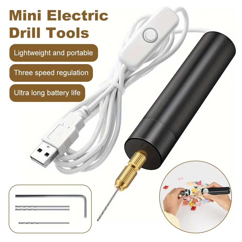 Ручная мини-электрическая дрель DIY электрическая USB электрическая дрель инструменты для изготовления ювелирных изделий из эпоксидной смолы дерево ремесло гравировка ручка инструмент