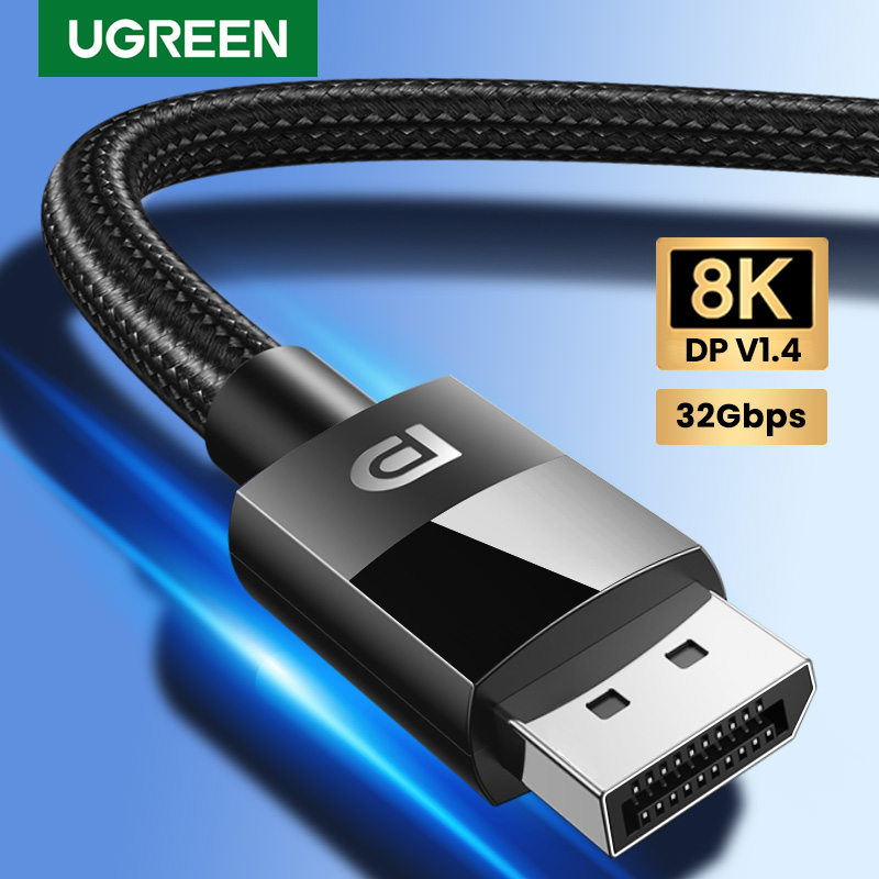 UGREEN 8K DisplayPort kabel do telewizora Xiaomi 4K 144Hz DP 1.4 kabel 32.4 gb/s do PUBG Gaming Play na komputer PC Monitor projektor