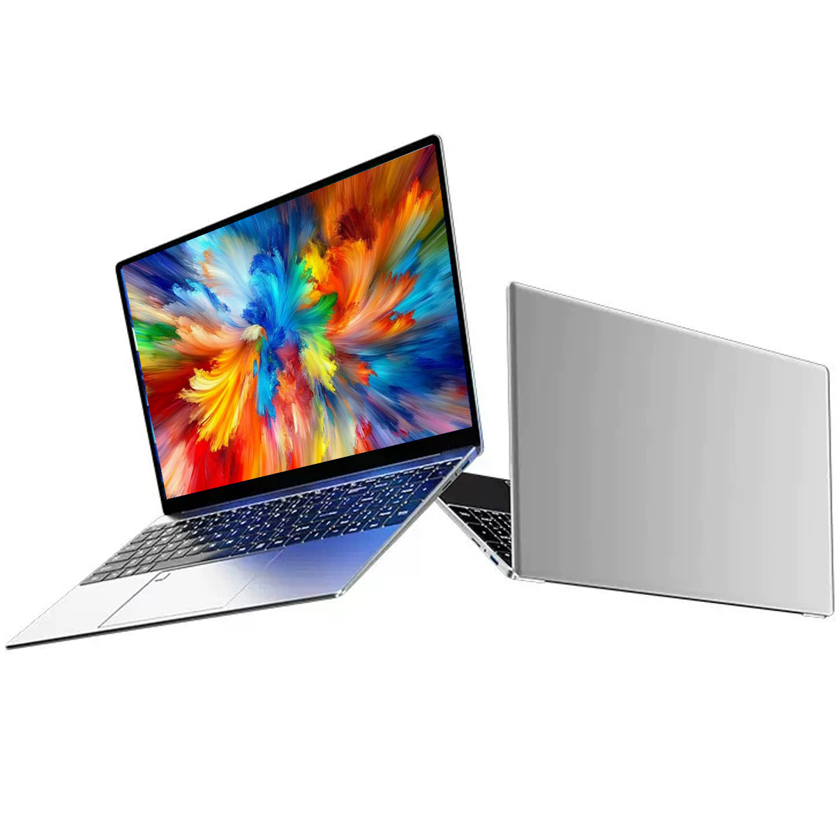 N5095 Computadora portátil de 15,6", hasta 32 GB de RAM 2 TB Windows 10/11 Pro, teclado portátil inglés ruso retroiluminado en negro