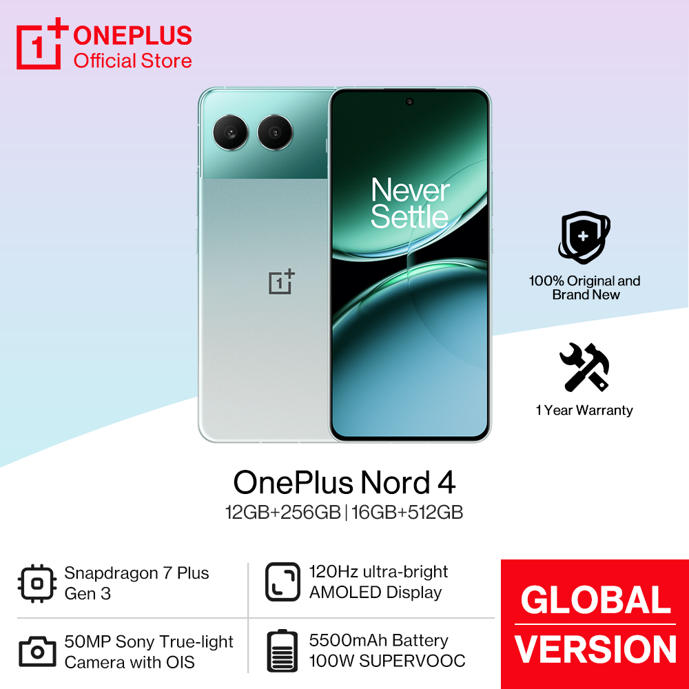 Новая глобальная версия OnePlus Nord 4 Snapdragon 7 Plus Gen 3, камера Sony 50 МП, аккумулятор 5500 мАч, 100 Вт, зарядка SUPERVOOC 6,74 дюйма AMOLED