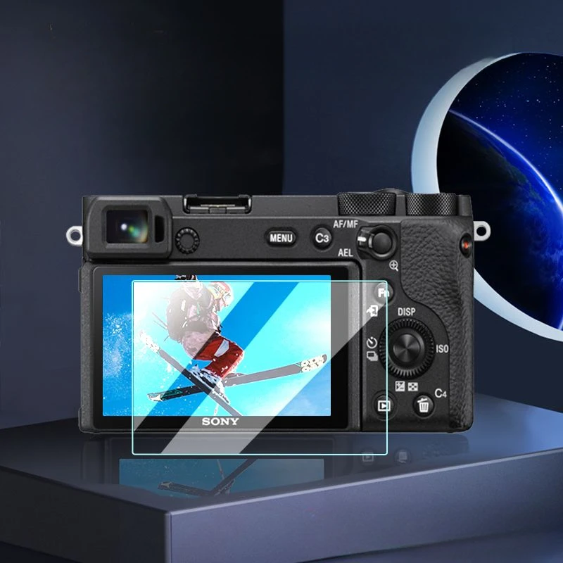 Protector de pantalla de vidrio templado para cámara Sony A6700 A6400 A6300 A6000 A5000, película de pantalla LCD, 2 uds.