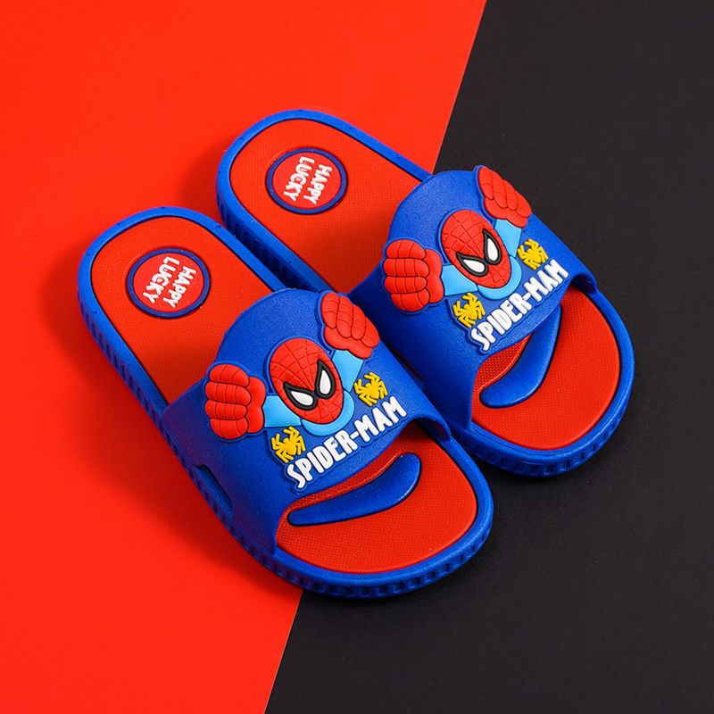 Kinder Hausschuhe Jungen Sommer Schule Kinder 2-9 Jahre alt Indoor Haushalt Anti-Rutsch Jungen Sandalen Rot Blau Schuhe
