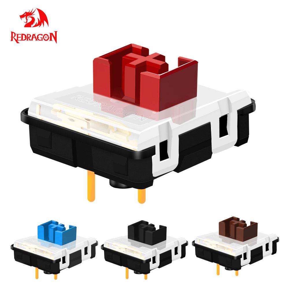 REDRAGON SMD RGB MX Low Profile 5.5 Przełącznik 3Pin Clicky Liniowy dotykowy cichy mechaniczny Klawiatura Czerwony Czarny Niebieski Brązowy Przełącznik