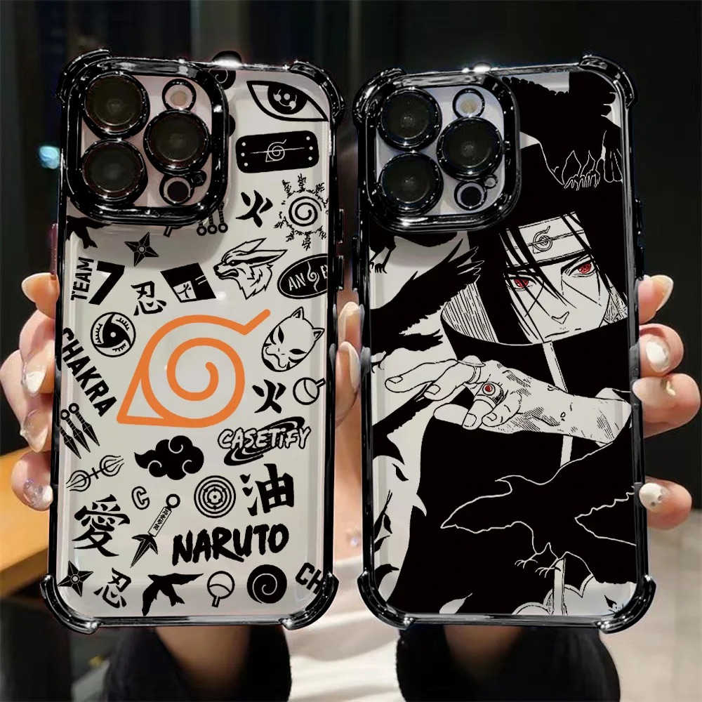 Anime -U-Uchihas I-Itachis Plating Telefoonhoesje voor Google Pixel 10a 10 9 8 7 9a 8a 7a Pro XL 5G Anti-val Airbag