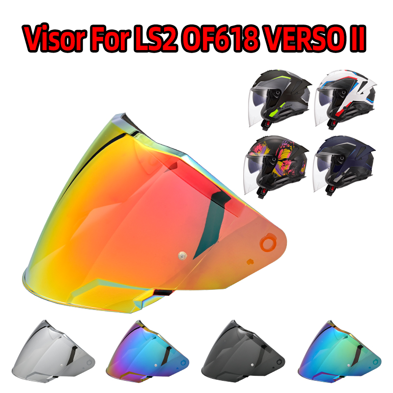 Motorhelm Vizier Voor LS2 OF618 VERSO II Helm Vizier Voorruit lens Helm Accessoires viceras para casco Anti-UV
