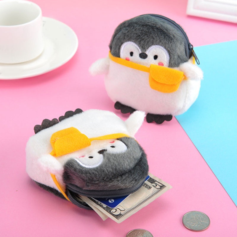 ショルダーバッグリトルペンギンかわいいペンギンぬいぐるみ財布ソフトペンギンぬいぐるみ小銭入れ女の子愛好家バレンタインギフト S