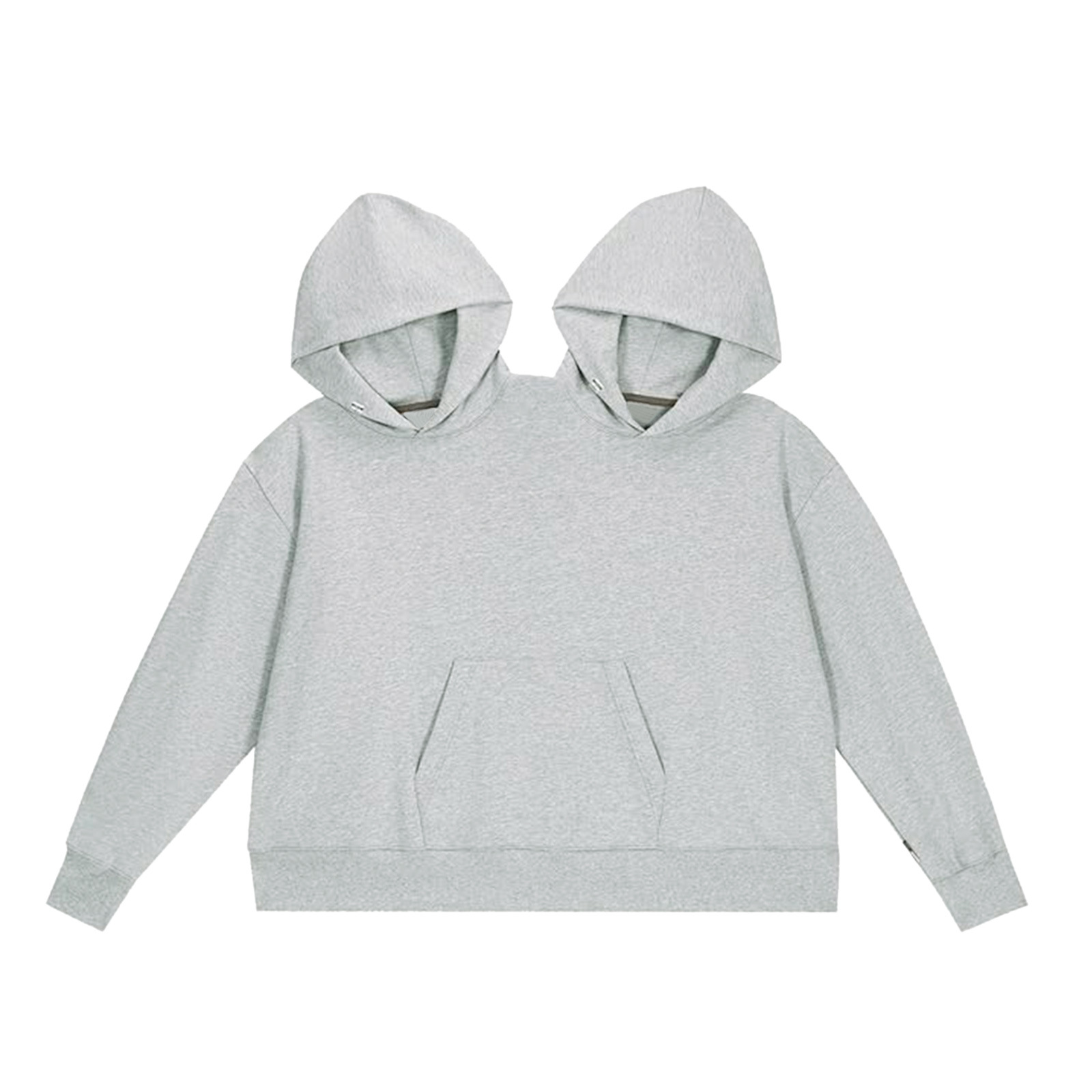 Sudadera con capucha para dos personas para hombre y mujer, suéter liso, suelto e íntimo, de una pieza, para fiesta y vacaciones