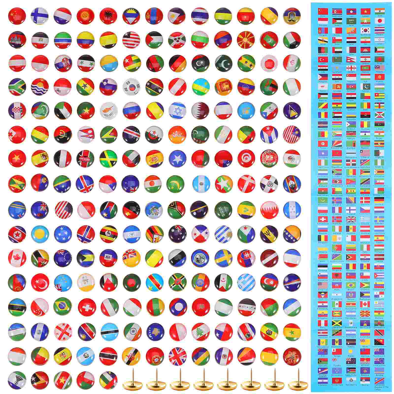 200 pièces Pin Board drapeau punaise broches nationales punaises Message dessin liège voyage