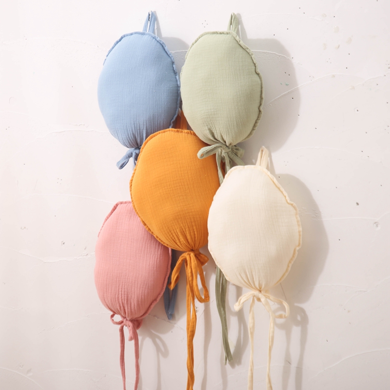 Adornos colgantes de pared con globos, almohada de algodón para habitación de niños, decoraciones colgantes con globos de algodón, accesorios de fotografía recién nacido
