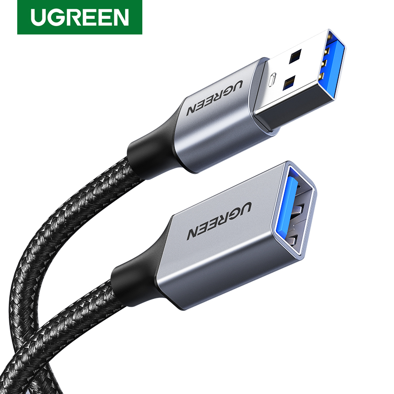 UGREEN USB Удлинительный Кабель USB 3,0 кабель для смарт-ноутбука ПК ТВ Xbox One SSD USB 3,0 2,0 УДЛИНИТЕЛЬ шнур Мини Быстрый скоростной кабель