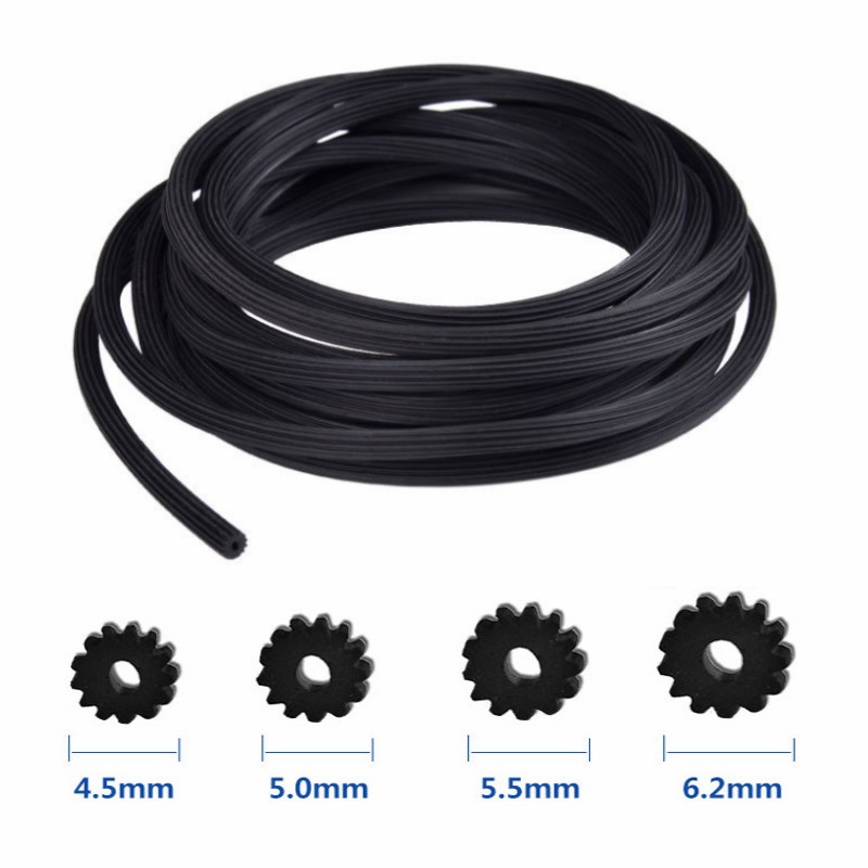 5M Silicone Rubber Sealing Strip aluminum alloy Plastic steel screen window door layering Wind Anti-mosquito Seal Hardware