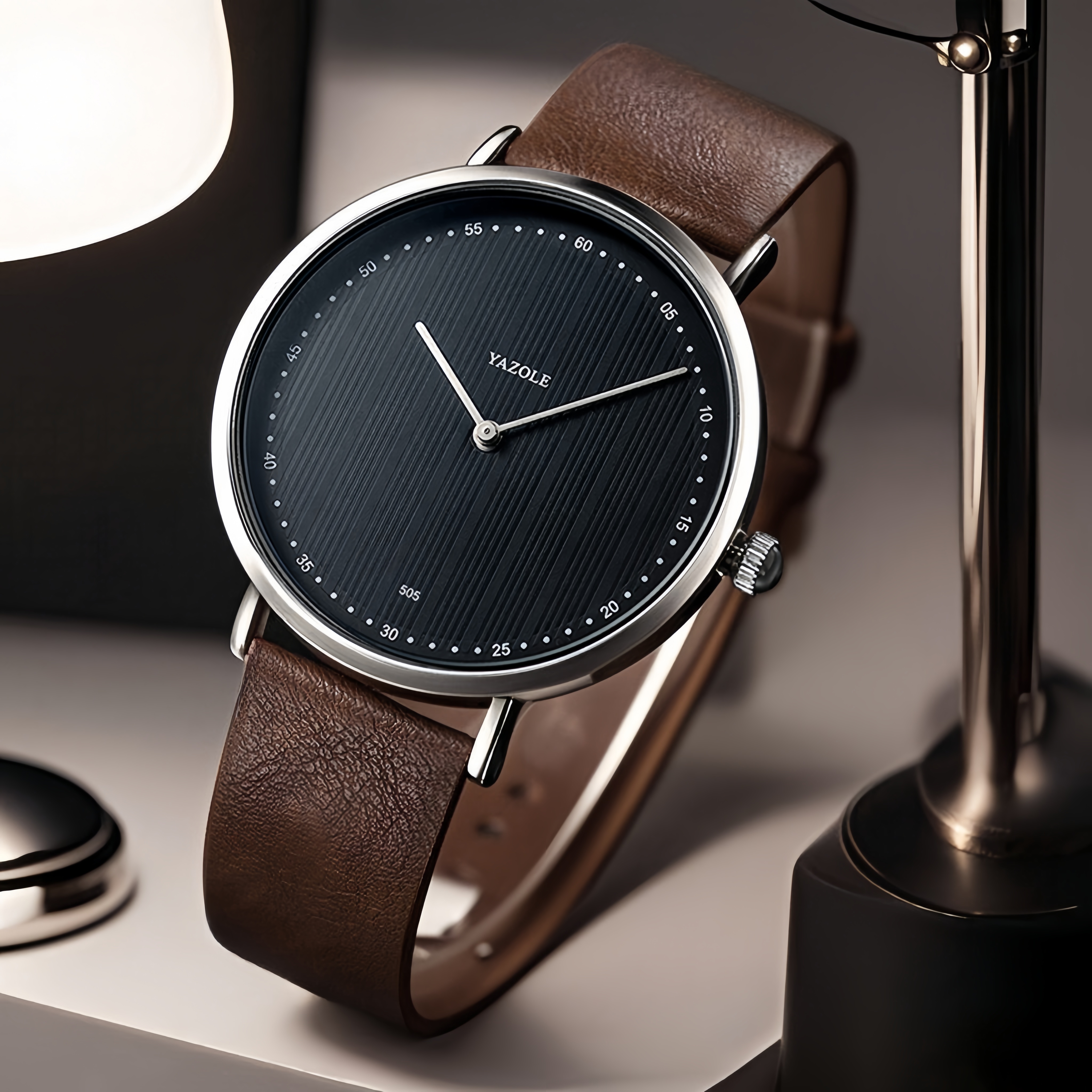 Luxury Mens นาฬิกา YAZOLE แบรนด์แฟชั่นนาฬิกาควอตซ์สําหรับชาย Casual ธุรกิจนาฬิกาข้อมือชายนาฬิกาของขวัญ Reloj Hombre