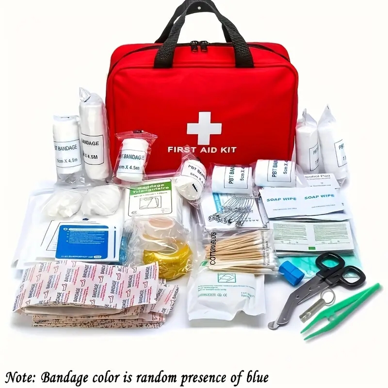 Botiquín de primeros auxilios portátil para coche, botiquín de primeros auxilios portátil, kit de salud