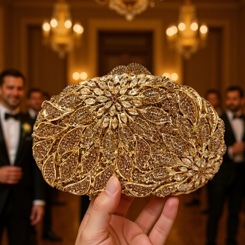 Luxe Diamanten Avond Clutch voor Vrouwen Sparkly Crystal Bridal Party Purse Bag Mode Banket Bruid Handtas Bruiloft accessoires