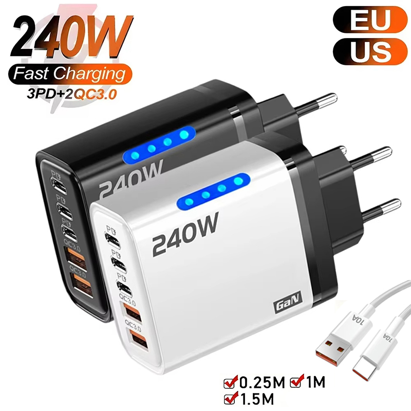 Cargador rápido USB tipo C de 20W, adaptador de enchufe para iPhone, Xiaomi, Samsung, Huawei, 2024
