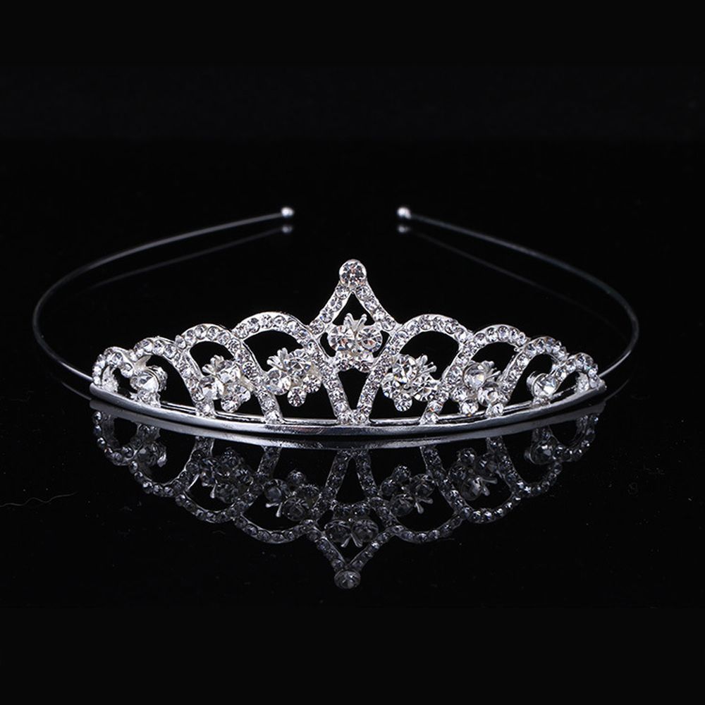 Diadema DE CORONA DE Tiara de cristal de princesa exquisita, accesorios de fiesta de boda de graduación de amor para niñas, regalos de joyería, nuevo