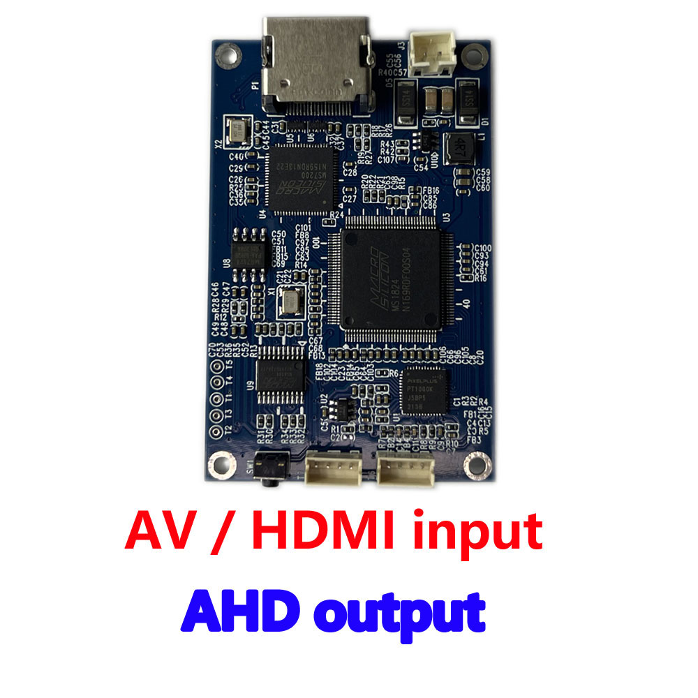 Convertisseur vidéo AV CVBS et HDMI vers AHD 1080P, signal analogique CVBS, signal AV, audio/vidéo HDMI vers AHD 1080P, boîte de conversion, module