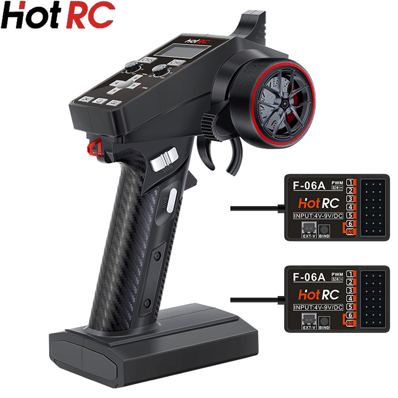 Hotrc CT-6A 6-канальный RC-передатчик 2,4 ГГц пульт дистанционного управления радиосистема с приемником F-06A для радиоуправляемого автомобиля лодки танка