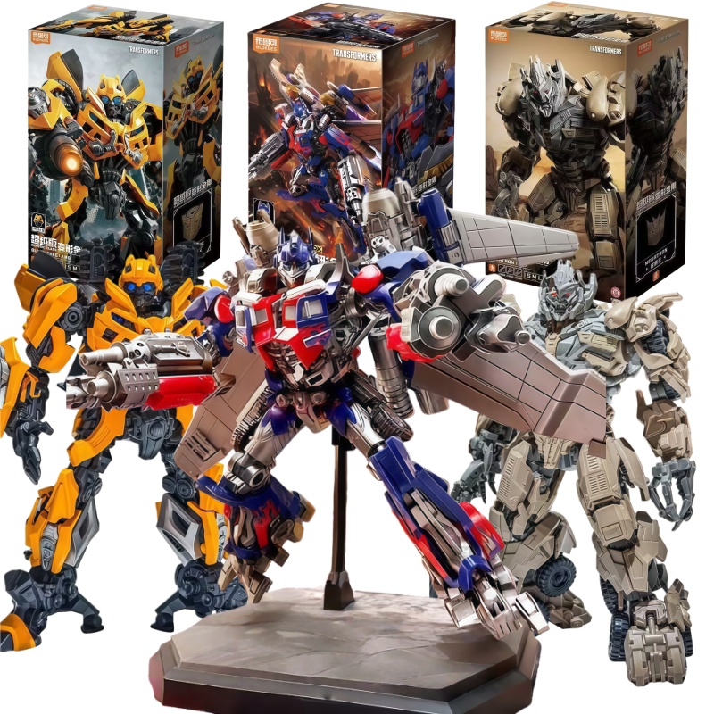 BLOKEES Transformers Shockwave Soundwave Ironhide Optimus Prime Action Anime Figure Perakitan Blok Bangunan Model Mainan Hadiah