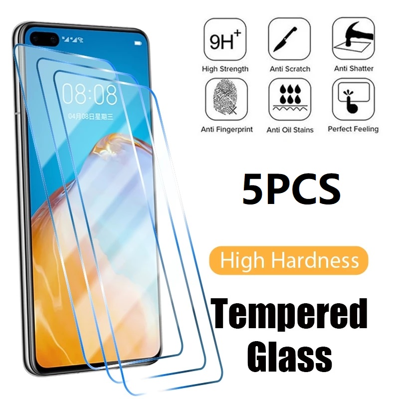 3 pezzi di vetro temperato per Huawei Y6S Y6P Y7P Y8P Y9A Y9S Pro Prime 2019 protezione schermo