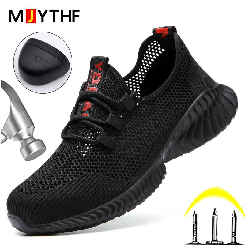 Sepatu Kerja Pria Bernapas, Sepatu Keselamatan Musim Panas, Sepatu Pelindung Ringan, Sepatu Safety Berujung Baja, Sepatu Anti Tusuk Pria