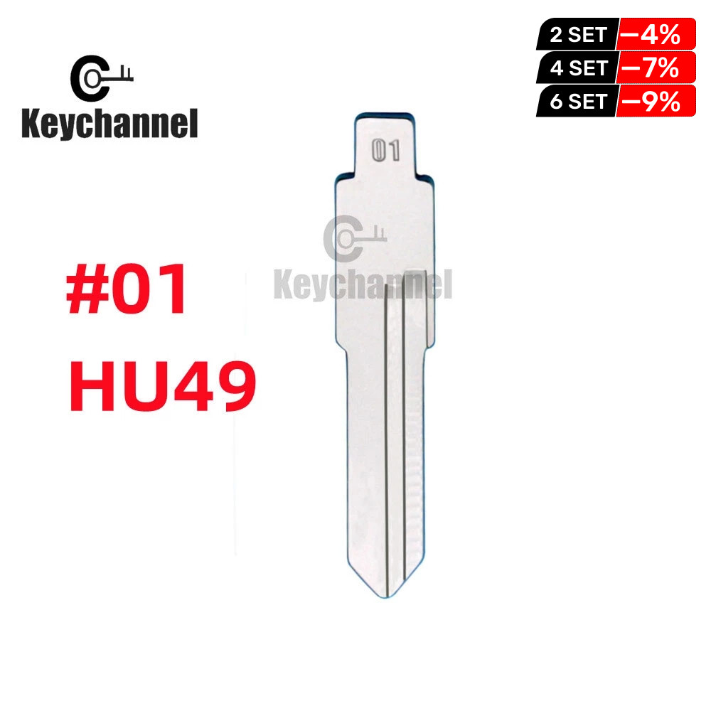 10PCS/LOT #01 KD Remote Klinge HU49 Auto Schlüssel Klinge für Golf PoloSantana Jetta Passat Blank Key für KD KEYDIY Xhorse VVDI Remote