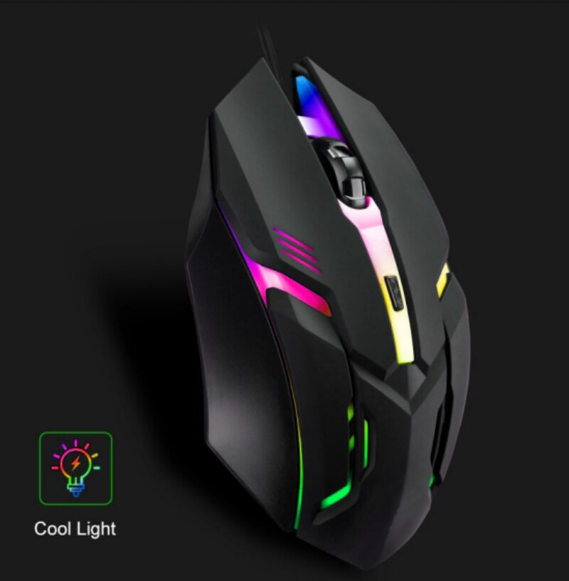 2025 Último ratón ergonómico para juegos de alta calidad para computadoras de escritorio y portátiles, ratón retroiluminado RGB USB de 4 botones