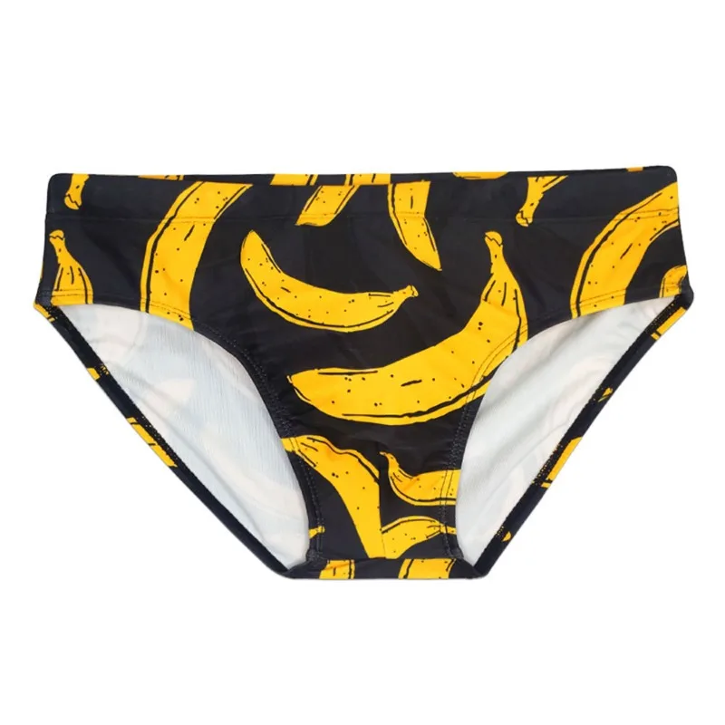 Nuevos bañadores de plátano con estampado simple para hombre con talla de copa, bañadores de tendencia a la moda, UXH331-1 para hombre