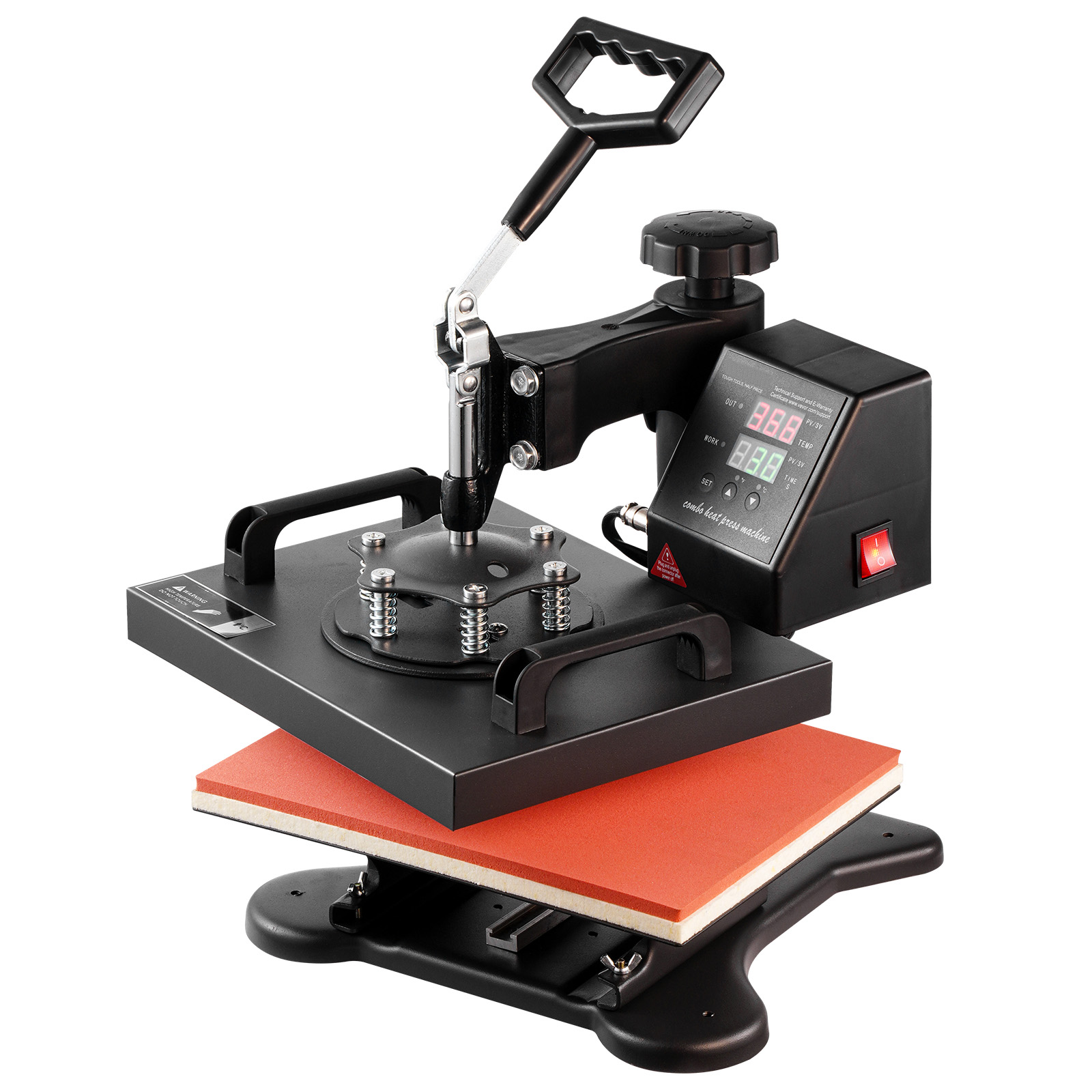 SucceBuy – Machine de presse à chaud numérique double 12x10, 650W, Rotation à 360 degrés, transfert, impression par Sublimation pour T-Shirt