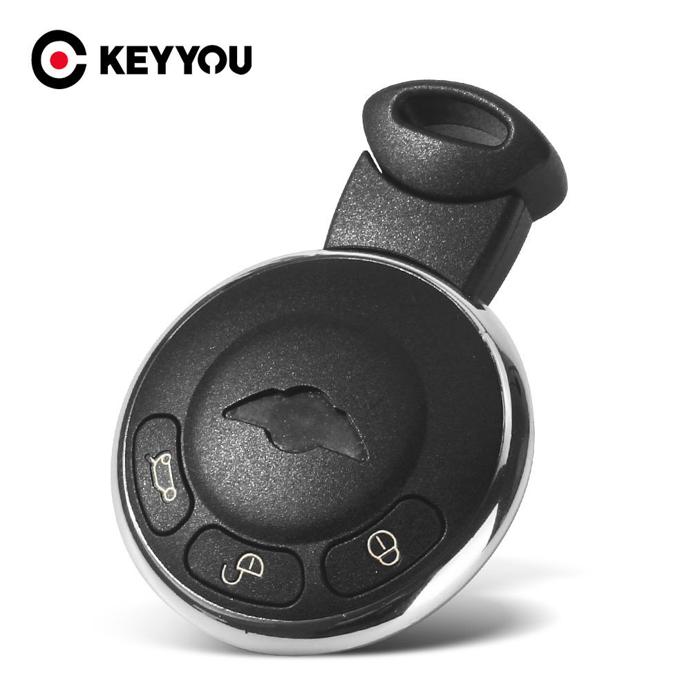 KEYYOU Replacement 3 Buttons Remote Smart Card Car Key Shell Cover Case For BMW Mini Cooper R56 2007-2014