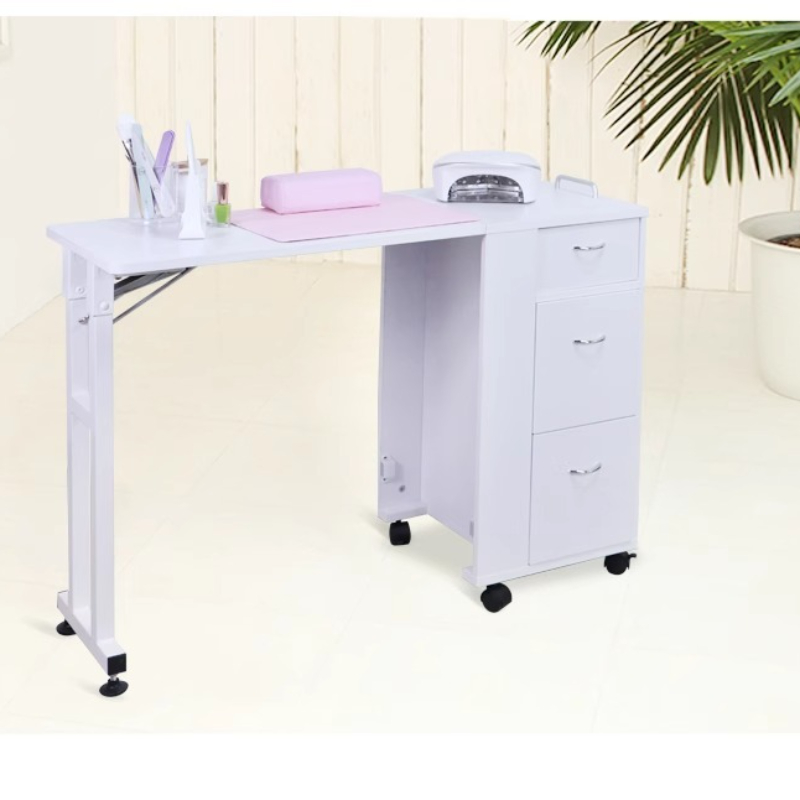 Simplemanicure Table Single Nail  Mobile Folding Portable Manicure Mesa De Manicura Nails Salon Furniture Commercial