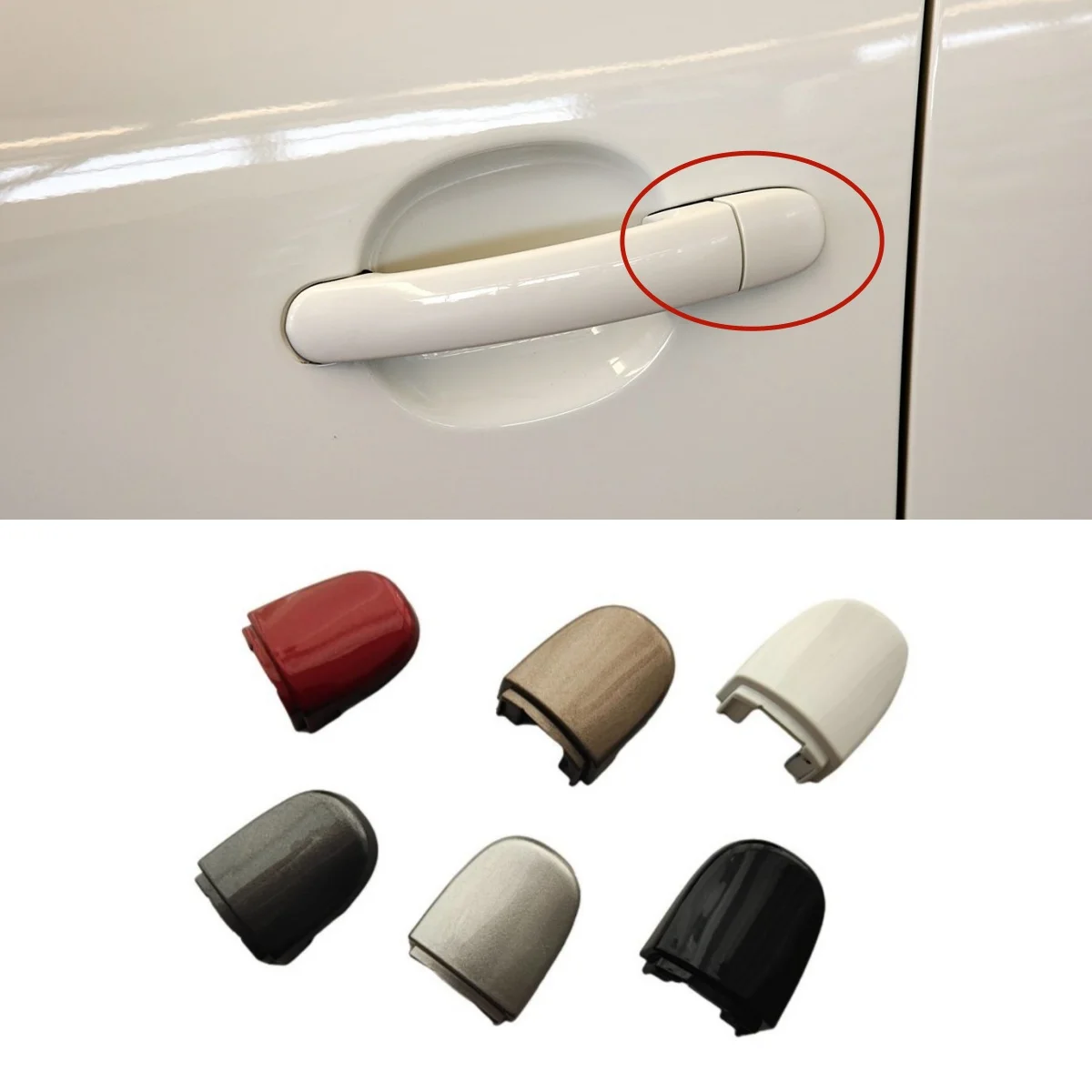 Nowa osłona zamka przednich lewych drzwi kierowcy do VW Tiguan 5N MK1 2008-2017 Jetta 6 A6 2011-2017 Beetle 2012-2017 5N 1837879