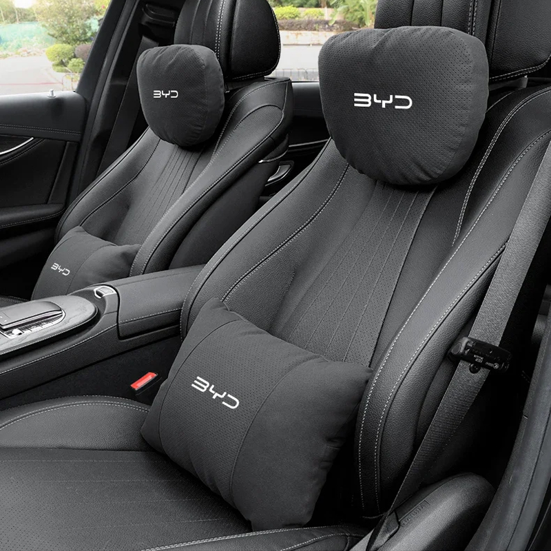 Coussin de soutien lombaire et appui-tête souple pour voiture BYD ATTO 3, Act 3, Tang, F3, E6, Dmi, Yuan Plus, Song Plus EV, F0, Qin Pro