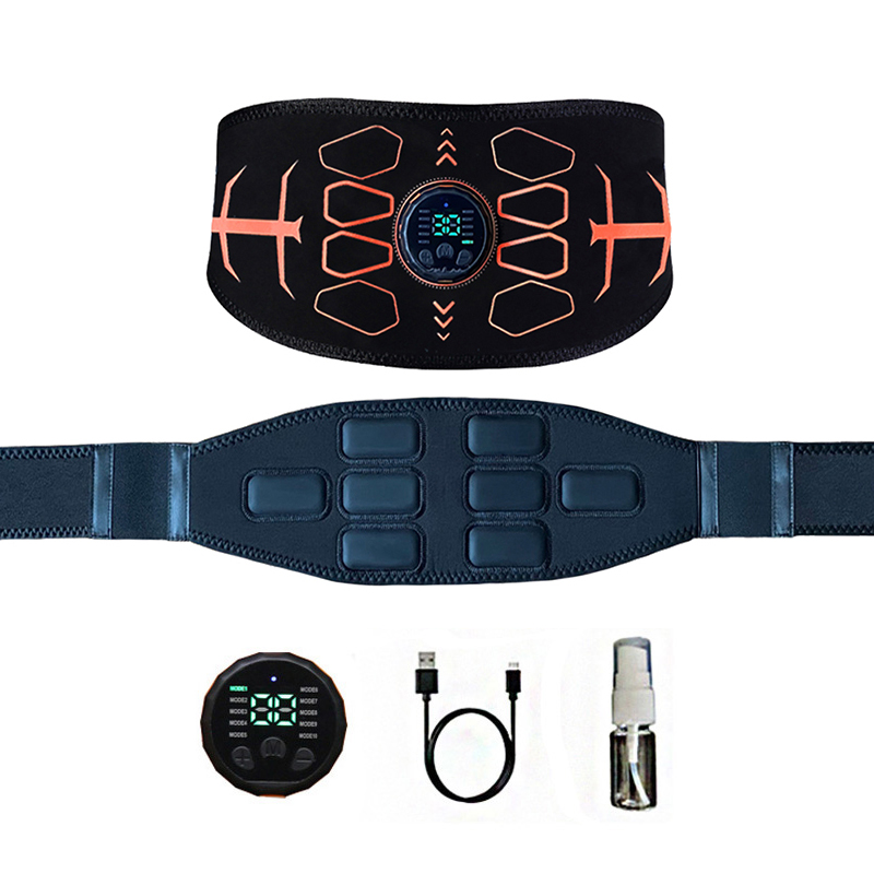 Cinturón de Fitness Inteligente, Entrenador de Abdominales, Carga USB, Masajeador Corporal y de Brazos, Ejercicio para Hombres y Mujeres