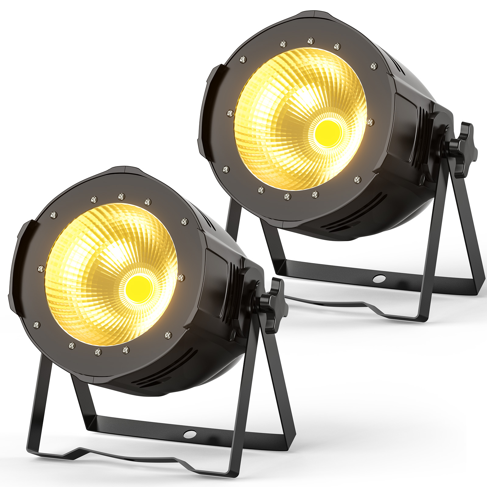 U'King 2 STKS 100 W COB LED Par Licht Aluminium DMX Controle Warm/Koud Wit LED Podium Lichteffect voor DJ Concert Party Bruiloft