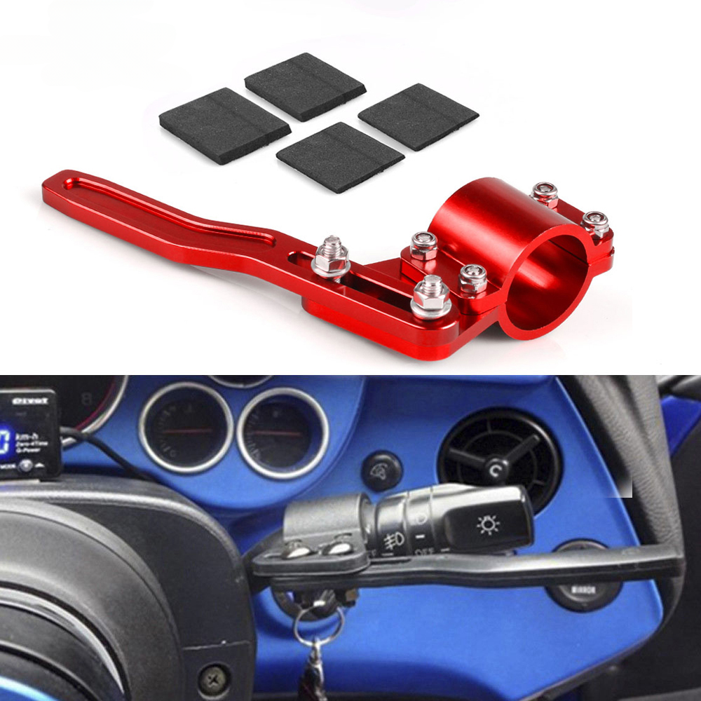 JDM อลูมิเนียมรถจัดแต่งทรงผมปรับพวงมาลัยเลี้ยว Rod Extension สัญญาณ Lever ตำแหน่ง Up Kit