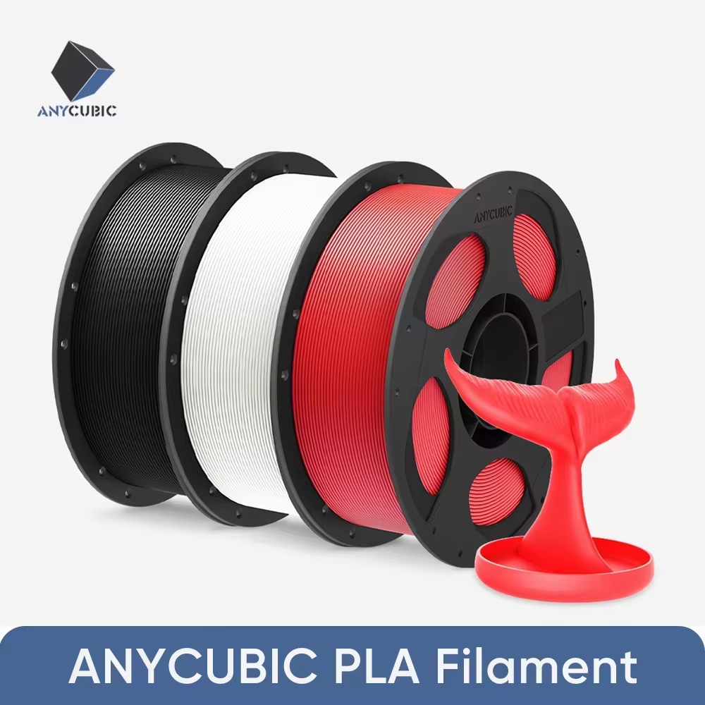 ANYCUBIC Filament do drukarki 3D 1,75 mm PLA Filament 1 kg/rolka 9 kolorów schludna szpula bez pęcherzyków powietrza bez zatykania do drukarki 3D Mega-S Chiron