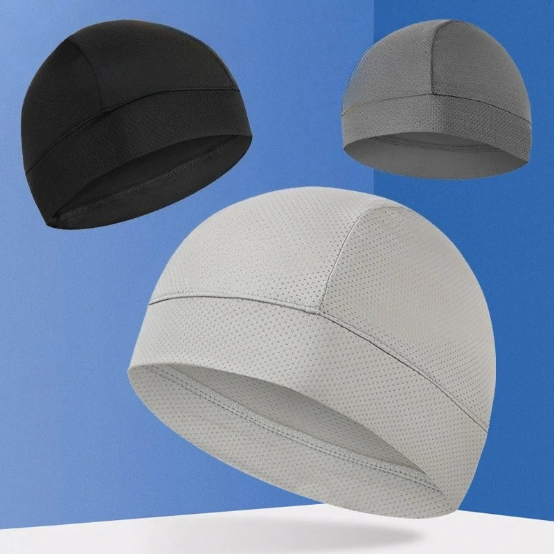 Cooling Skull Cap Helmet Lining Breathable Sweat Wicking Cycling Sports Running Hat Comfortable Outdoor Hiking Cap Quick Dry Cap