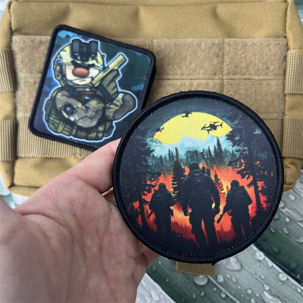 Insignia de moral de maestro Chevron, parches estampados de aventura, mochila táctica, pegatinas militares del Ejército, gancho y bucle
