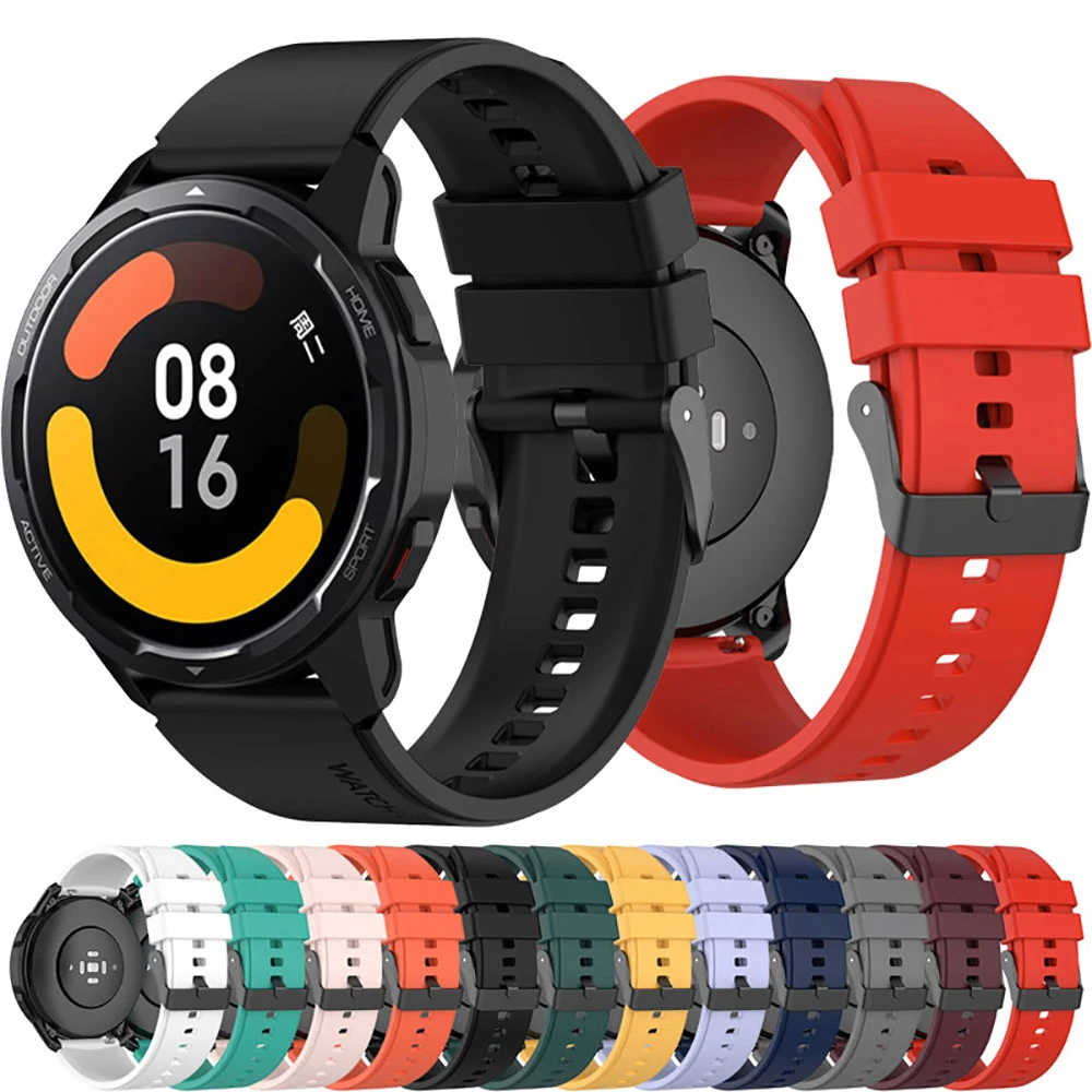 Correa suave de silicona de 22mm para Xiaomi Mi Watch Color 2, Correa deportiva para Xiaomi Watch S1 Active/Mi Watch Color Correa deportiva