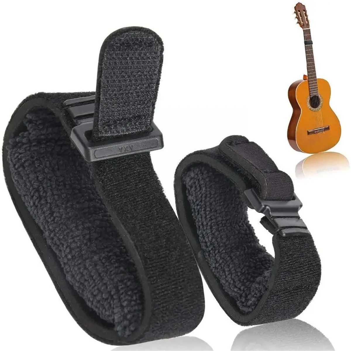 Miwayer Guitar Fret Strings Mute Noise Damper Mute Wraps Black Guitar Beam Tape do gitar, basów i ukulele