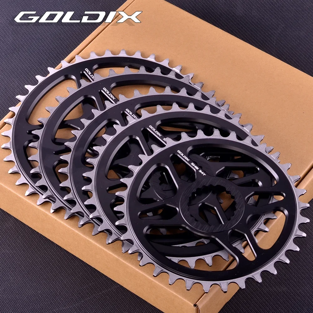 GOLDIX 0mm przesunięta tarcza MTB okrągła wąska szeroka zębatka zębatka dla Shimano XT M7100 M7120 M7130 M8100 M8120 M9100
