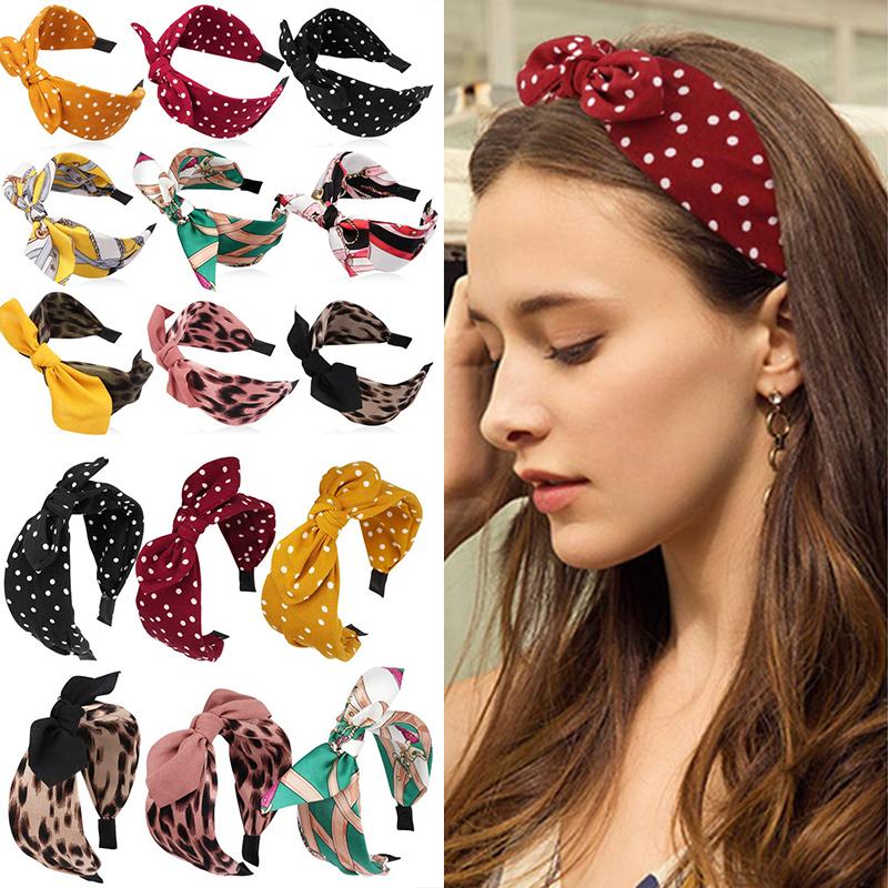 Mode Vrouwen Grote Boog Hoofdband Haar Hoepel Bands Meisjes Strik Brede Haarbanden Ornamenten Voor Meisjes Haar Accessoires Headdredss