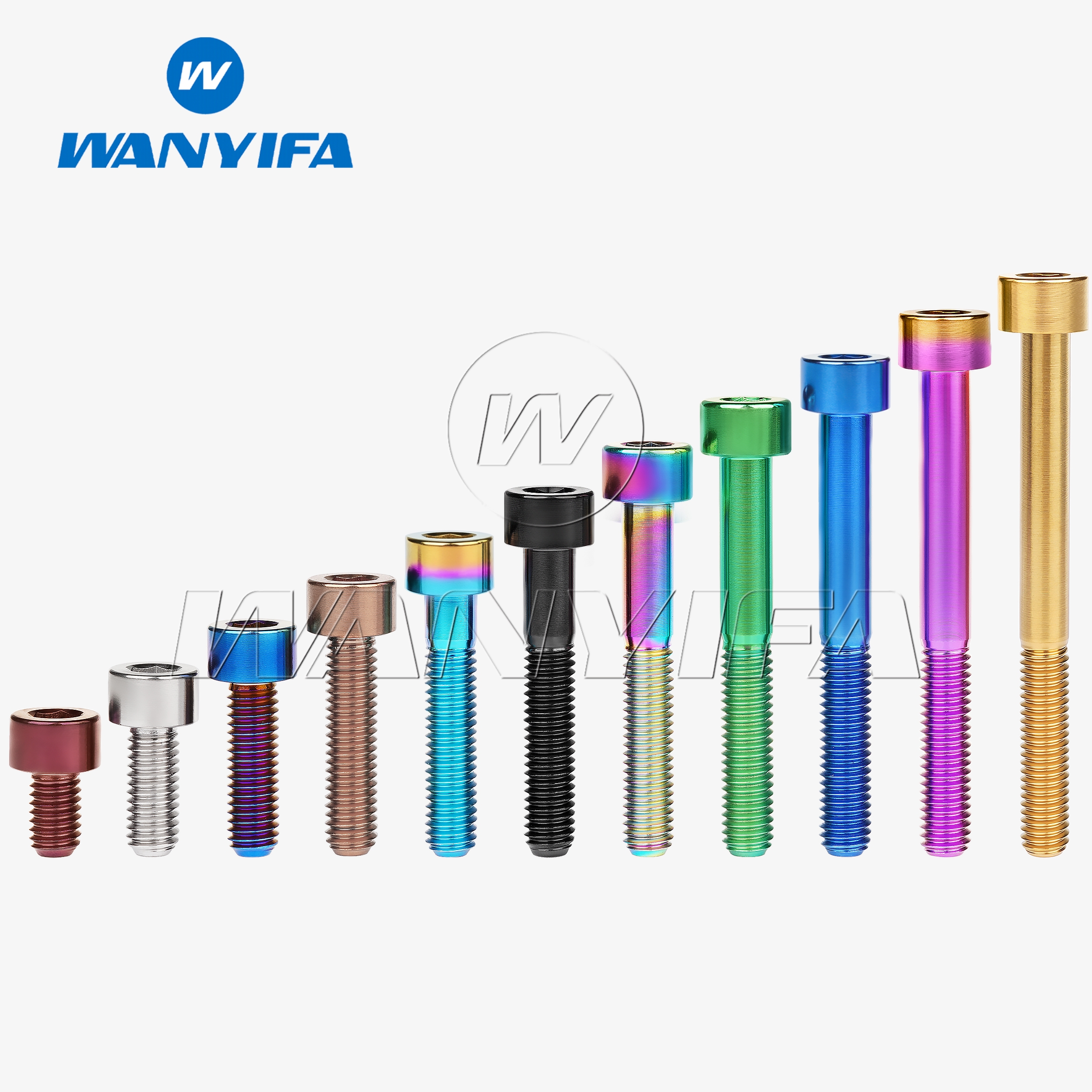Титановые болты Wanyifa Ti M6 x 10 15 16 18 20 25 30 35 40 45 50 55 60 65 мм Винт для велосипедной гарнитуры и тормоза
