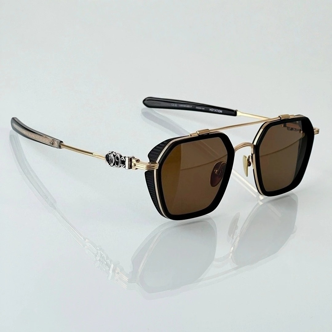 2025 HOTATION Pilot Retro Gafas de sol Unisex Premium Titanium Frame UV400 con caja de regalo de lujo Conducción al aire libre