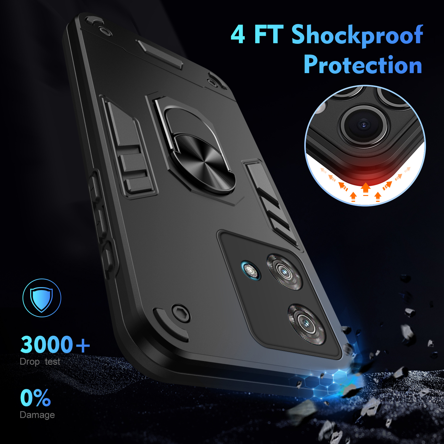 Custodia magnetica per telefono per MOTOROLA Moto Edge 40 30 Pro Neo Fusion Custodie di lusso Proteggi la cover posteriore del paraurti