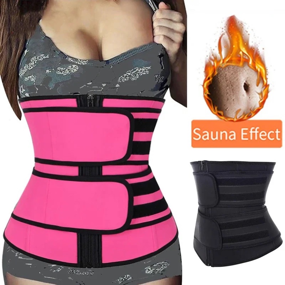 Entrenador de cintura, moldeador de cuerpo adelgazante, cinturón de Fitness para pérdida de peso, faja deportiva para quemar grasa, recortador de sudor, ropa moldeadora de entrenamiento, 1 ud.
