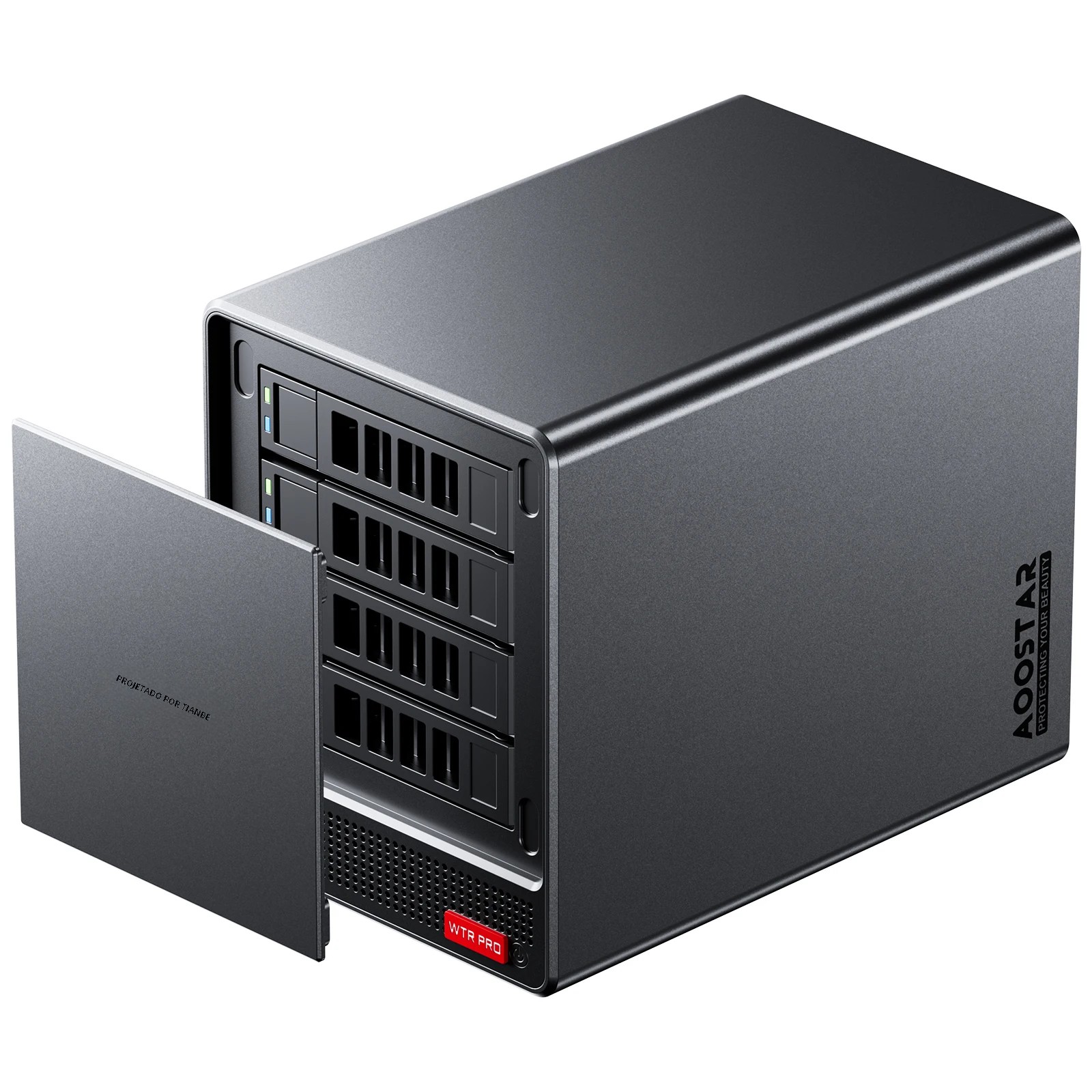 Mini PC AOOSTAR com 4 baias Nas WTR PRO, AMD Ryzen 7 5825u, suporta HDD 2,5/3,5 " * 4, SSD NVME * 1